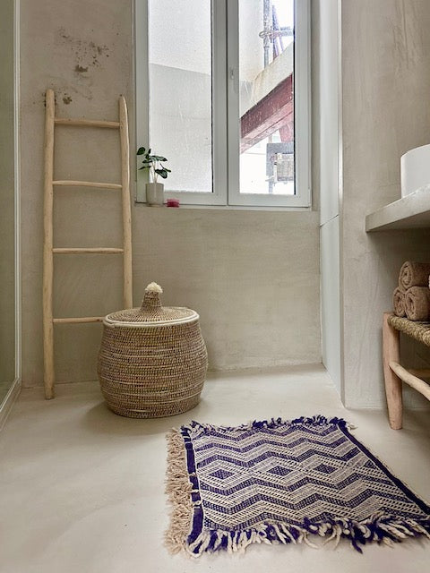 Decoratieve houten ladder