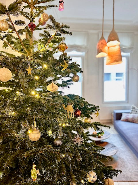 Koperen figuurtje (kerstboom)