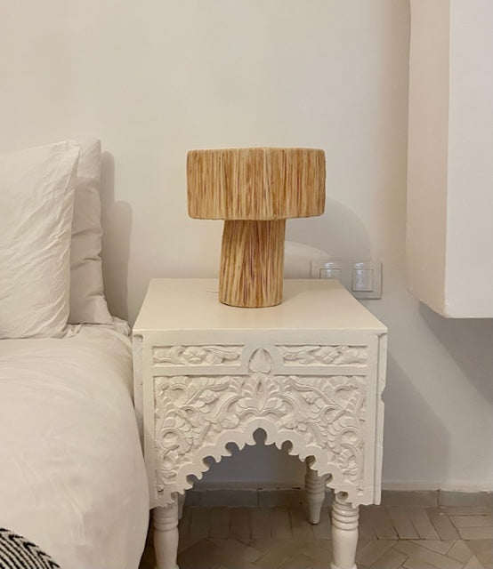 Raffia lampenkap Dounia