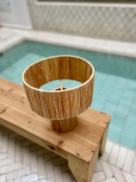 Raffia lampenkap Dounia