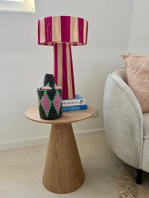 Raffia lampenkap Lina