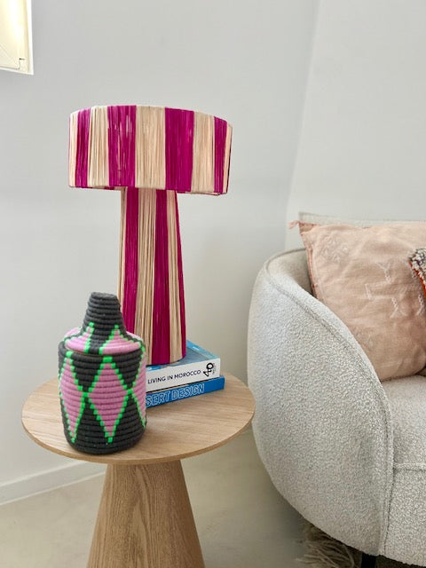 Raffia lampenkap Lina