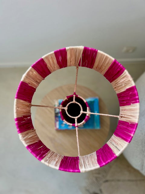 Raffia lampenkap Lina