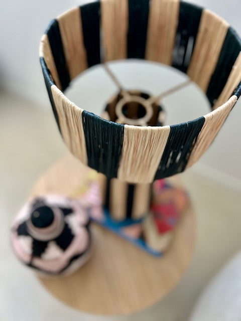 Raffia lampenkap Djenna
