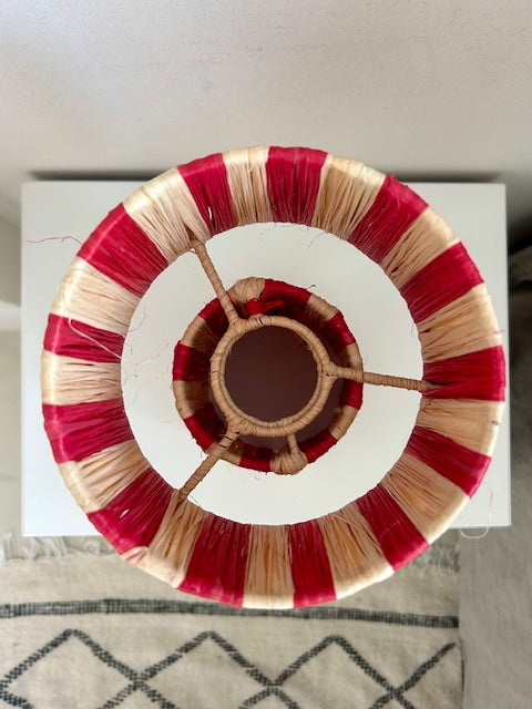 Raffia lampenkap Mona