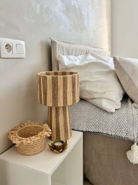 Raffia lampenkap Bouchria