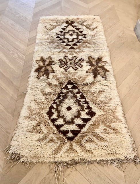 Vintage Beni Ouarain tapijt Samra