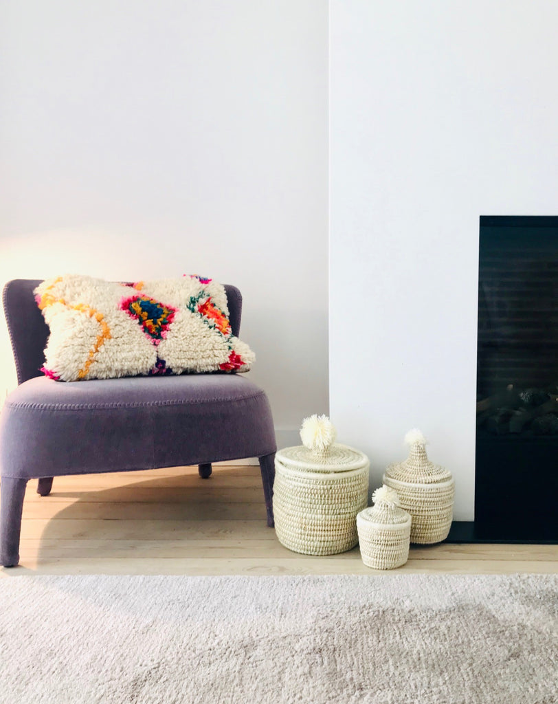 Berber pompom mand L
