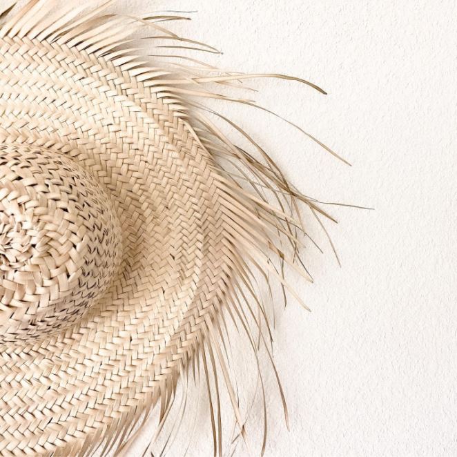 Decoratieve palmblad hoed