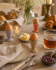 Eierdopje Marrakesh met zilverkleurige rand