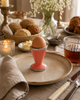 Eierdopje Marrakesh met zilverkleurige rand