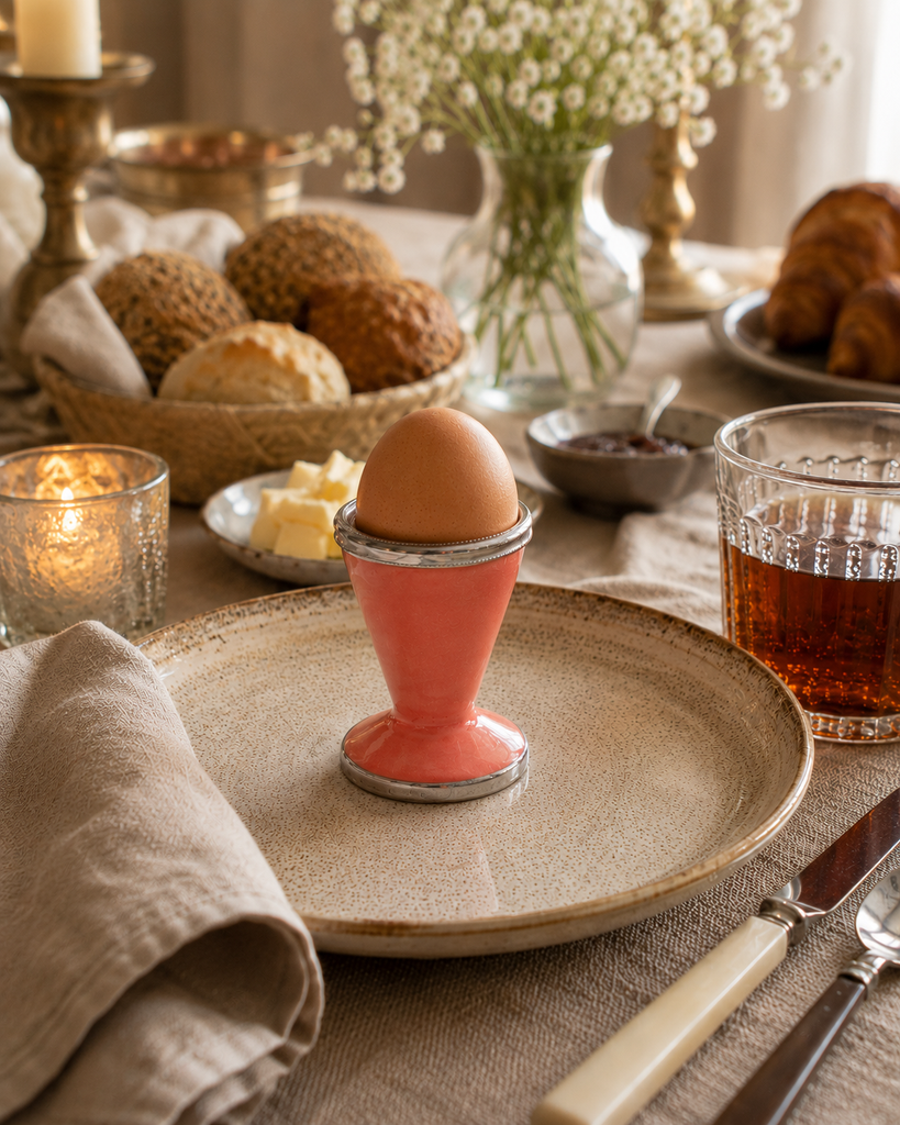 Eierdopje Marrakesh met zilverkleurige rand