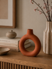 Kandelaar keramiek terracotta - 3 varianten