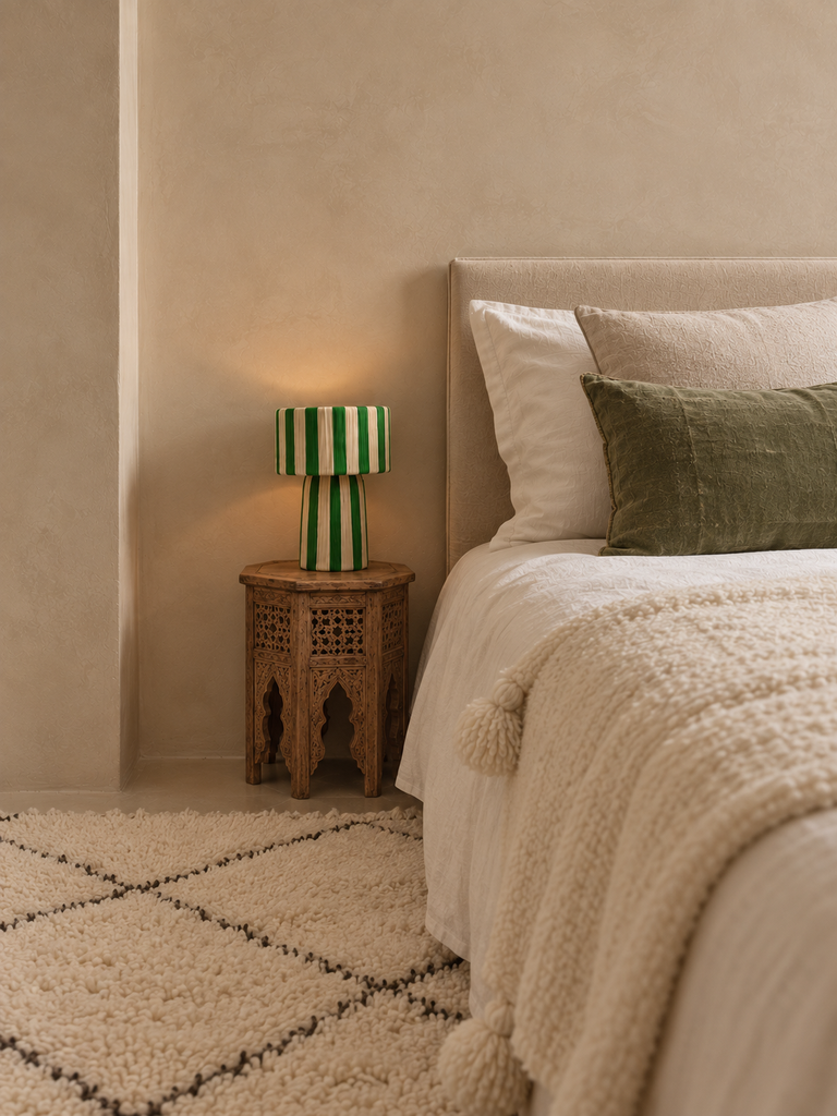 Raffia lampenkap Driss
