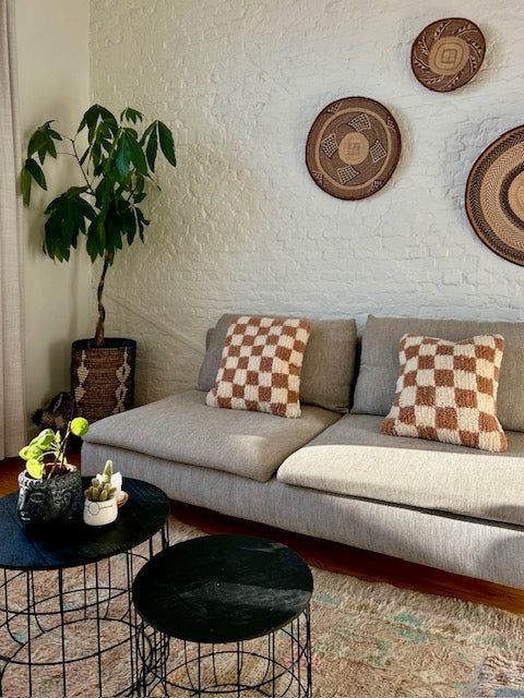 Berber checkered kussen Mona