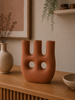 Kandelaar keramiek terracotta - 3 varianten