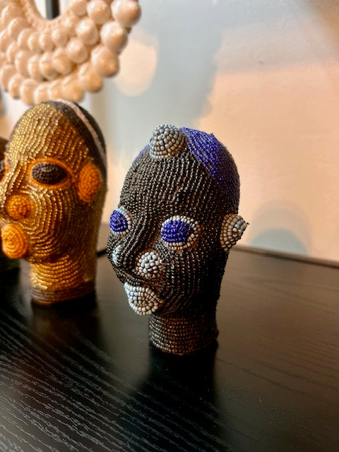 Beeldje Afrikaans kralenhoofd 4