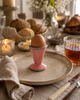 Eierdopje Marrakesh met zilverkleurige rand