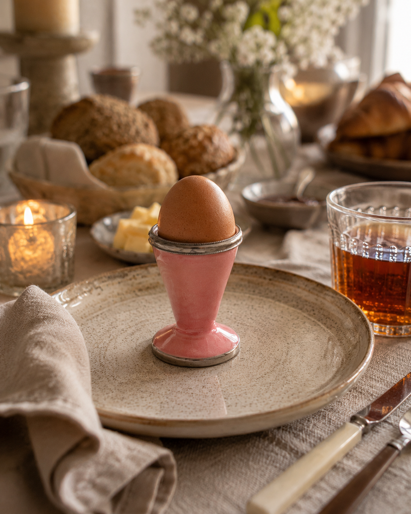 Eierdopje Marrakesh met zilverkleurige rand