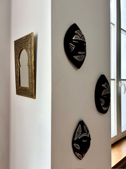 Berber albast muurdecoratie masker 13