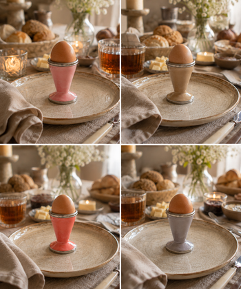 Eierdopje Marrakesh met zilverkleurige rand