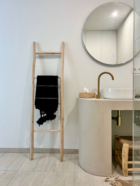 Decoratieve houten ladder