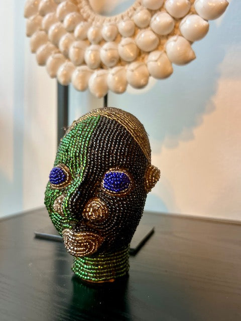 Beeldje Afrikaans kralenhoofd 5