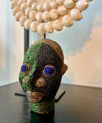 Beeldje Afrikaans kralenhoofd 5