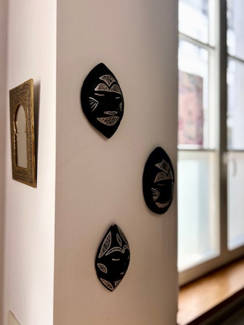 Berber albast muurdecoratie masker 13