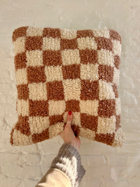 Berber checkered kussen Mona