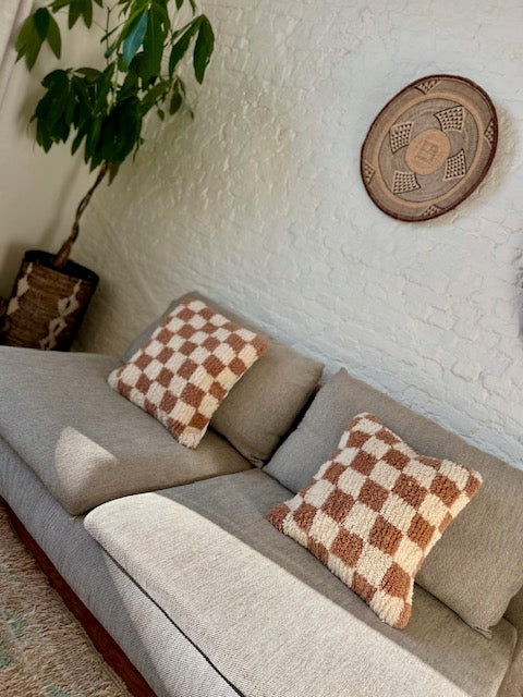 Berber checkered kussen Mona
