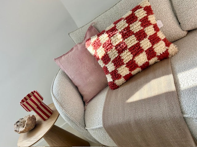 Berber checkered kussen Bibi