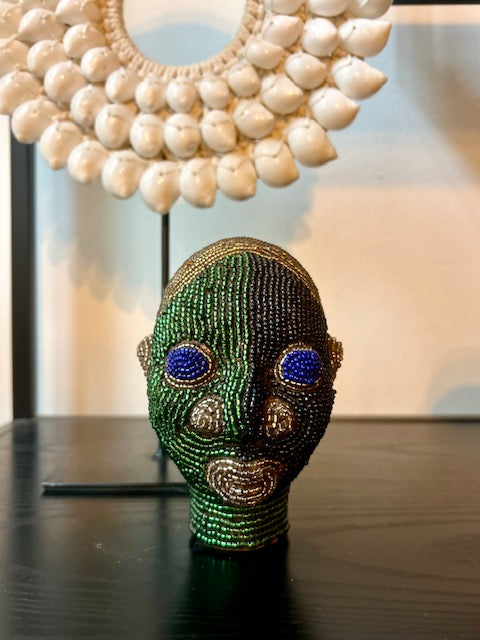 Beeldje Afrikaans kralenhoofd 5