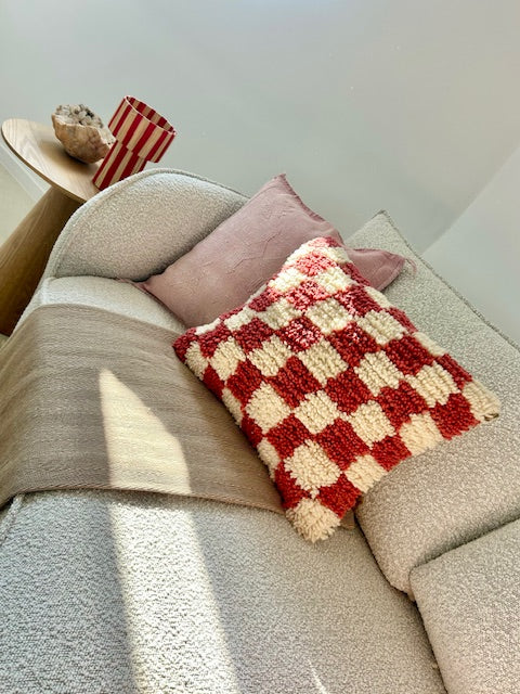 Berber checkered kussen Bibi