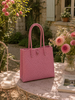 Shopper uit gerecycleerd plastic roze