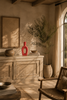 Keramiek decoratieve vaas roze