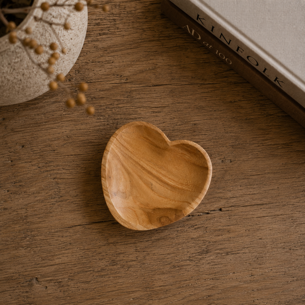 Houten schaaltje hart