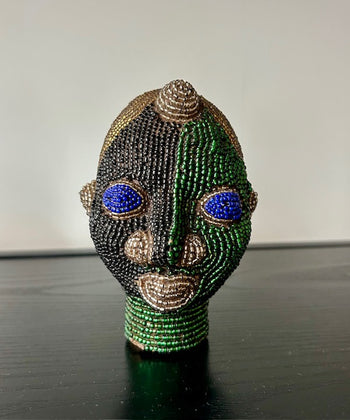 Beeldje Afrikaans kralenhoofd 2