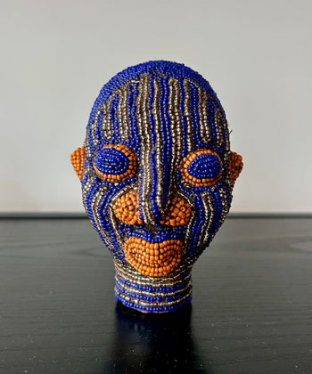 Beeldje Afrikaans kralenhoofd 3