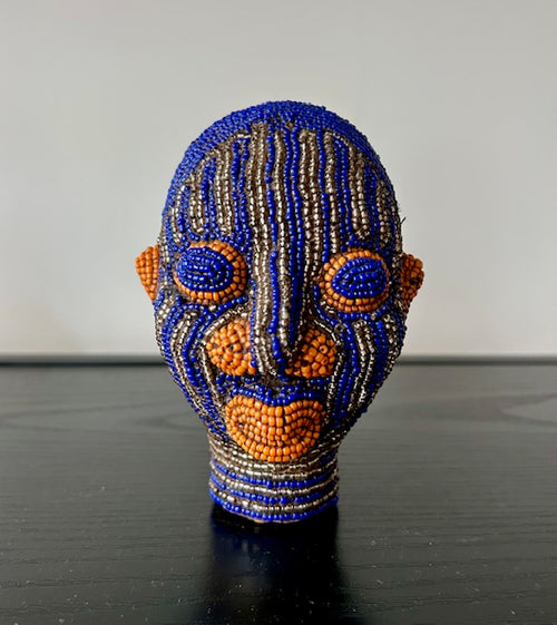 Beeldje Afrikaans kralenhoofd 3