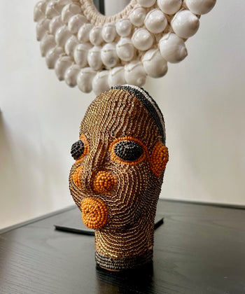 Beeldje Afrikaans kralenhoofd 1