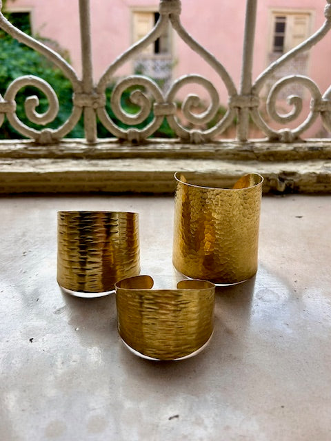 Gouden armband breed