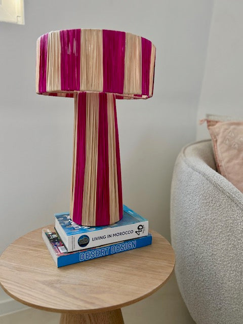 Raffia lampenkap Lina