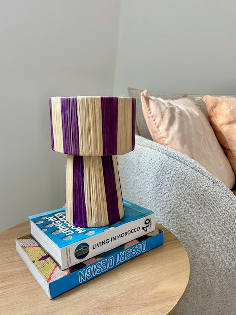 Raffia lampenkap Yasmina