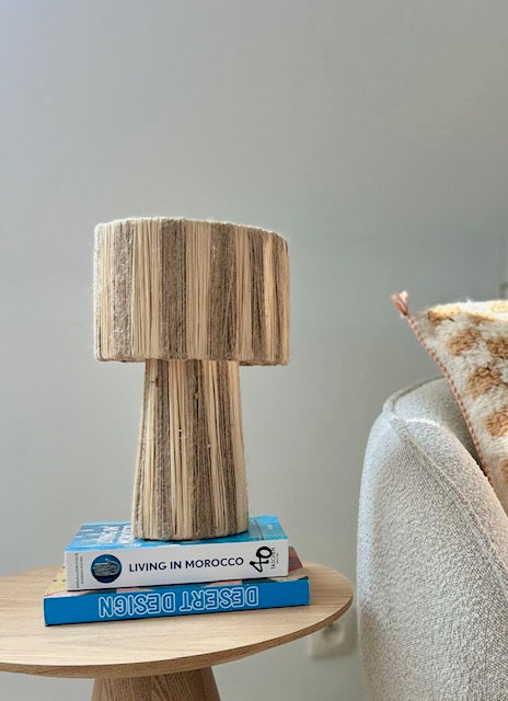 Raffia lampenkap Bouchria