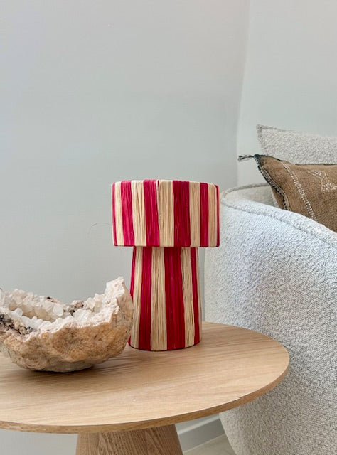 Raffia lampenkap Mona