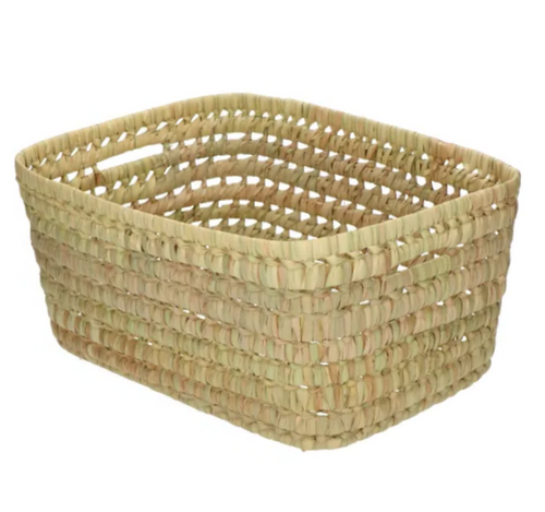 Sorteer- of opbergmandje uit palmblad