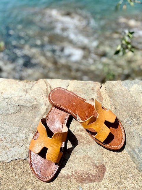 Lederen sandaaltjes Marrakech