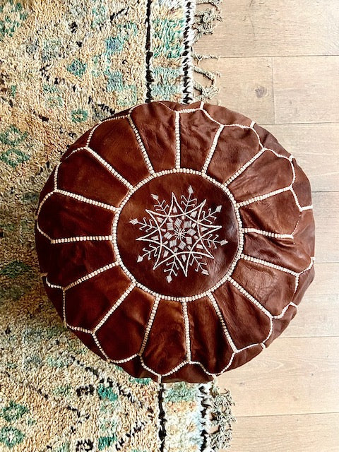 Marokkaanse Plaid met Pompons Terracotta Marokkaanse Plaid met Pompons Terracotta