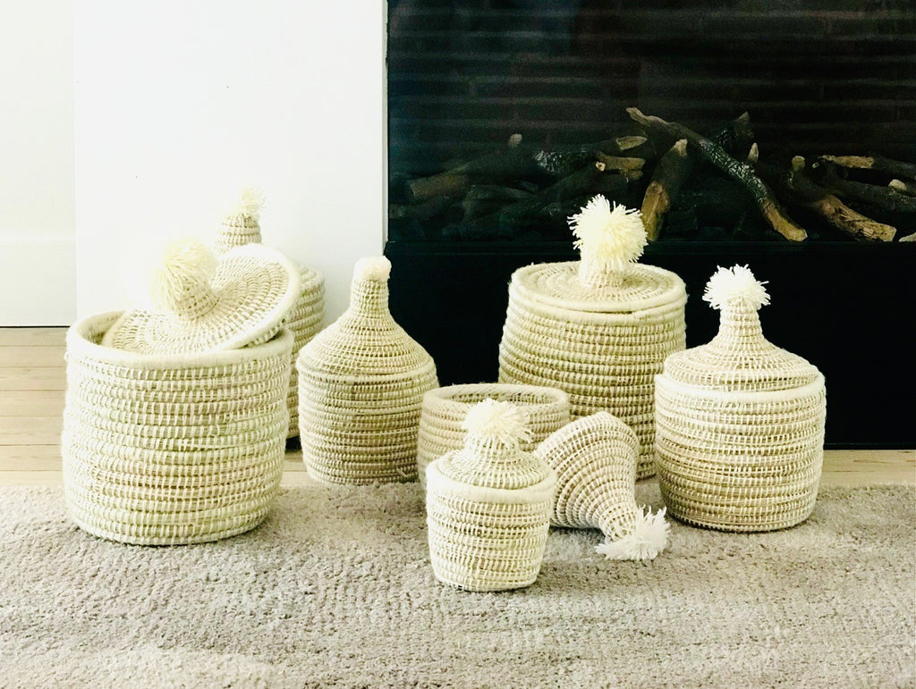 Berber pompom mand S